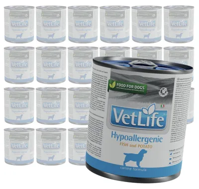 Zdjęcie produktu dla Farmina Vet Life Hypoallergenic Fish & Potato 24x300g Hipoalergiczna Mokra Karma Dla Psa z Rybą
