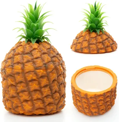 Produktbild von Retro Eiskübel im Hawaii-Ananas-Design als Mittelstück