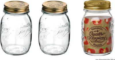 Produktbild von Bormioli Rocco Quattro Stagioni – 3er Set Einmach-Glas 0,5 l