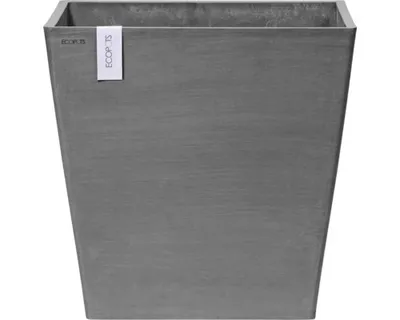 Obrázek produktu pro Květináč Ecopots Rotterdam plastový Ø 46,6 cm 50,2 x 50,2 x 49,5 cm šedý