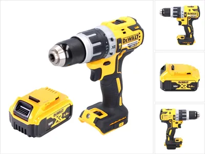 Obrázek produktu pro Akumulátorová příklepová vrtačka DeWalt DCD 796 N 18 V 70 Nm bez kartáčů + 1x akumulátor 5,0 Ah - bez nabíječky.