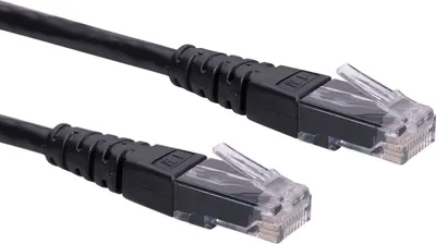Produktbild von ROLINE Patchkabel Cat.6 (Class E) UTP, schwarz, 0,3 m