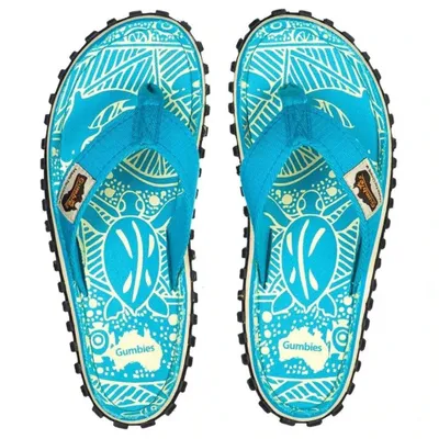 Produktbild von GUMBIES Islander Türkis Muster Flip-Flops Blau 37
