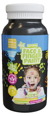 Image de Peinture pour les doigts BOTI - Noir 250 ml 38591