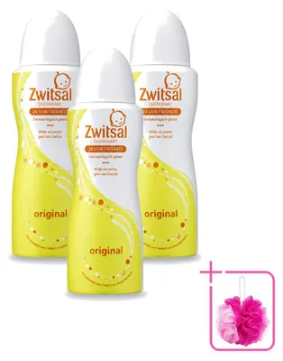 Produktbild von 3 x Zwitsal Origineel Deodorant Spray - 100 ml - Sparpackung - 3 Stücke
