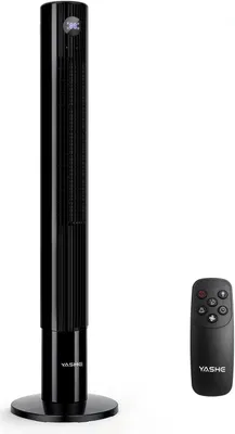 Produktbild von Turmventilator mit Fernbedienung, 85°-Oszillation, leiser Standventilator (28 dB)