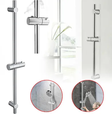 Image de Barre de douche - Support de douchette réglable en hauteur - Salle de bain