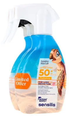 Image de Sensilis Pediatrics Spray Lotion SPF50+ 2 x 200ml