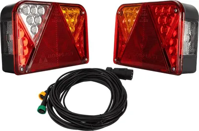 Obrázok produktu pre DOBPLAST DPT35 LED zadné svetlá + MANTES 7 m 7-pinový kábelový zväzok