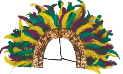 Produktbild von Weltkulturen Karneval Federschmuck Bunter Kopfschmuck Fasching Kopf, Farbe: Mehrfarbig