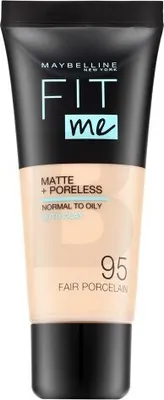 Obrázok produktu pre Maybelline, Fit Me Matte + Poreless, Liquid Foundation, 95, Fair Porcelain, 30 ml