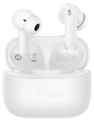 Produktbild von Hoco EQ30 Kabellose Bluetooth In-Ear Kopfhörer mit Ladecase Weiss Stereo Sound & Mikrofon Headset