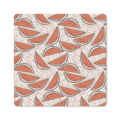 Produktbild von MuchoWow® Mauspad Mousepad Sommer - Wassermelone - Muster 30x30 cm - Mousepads - Maus Mat - Pad - Mausunterlage - Gaming