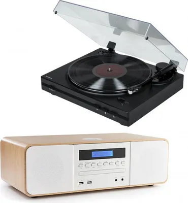 Obrázek produktu pro Stereo systém / Digitální minisystém s přehrávačem THOMSON TT350 & MIC201