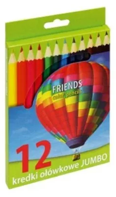 Image de Crayons de couleur laqués Jumbo 12 couleurs