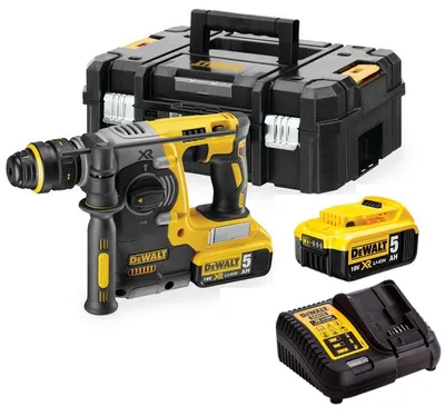 Produktbild von DeWALT DCH273P2T, Schwarz, Gelb, 2,4 cm, 1100 RPM, 2,1 J, 4600 BPM, 1,3 cm