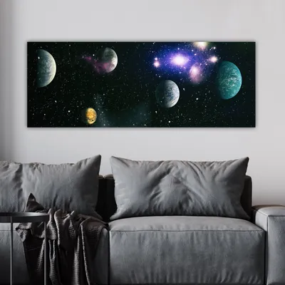 Produktbild von Wallity, YTY1031543241123_3080- TNS1135, Bunt, Leinwandbilder, 30 x 80 cm, 100% Leinwand