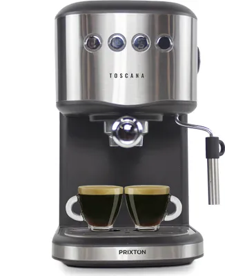 Produktbild von PRIXTON Toscana-Kaffeemaschine | Automatisch, Espresso, Kapseladapter, 20 Bar