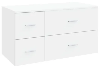 Produktbild von Badezimmermöbel-Set 2 stk. Weiß Holzwerkstoff