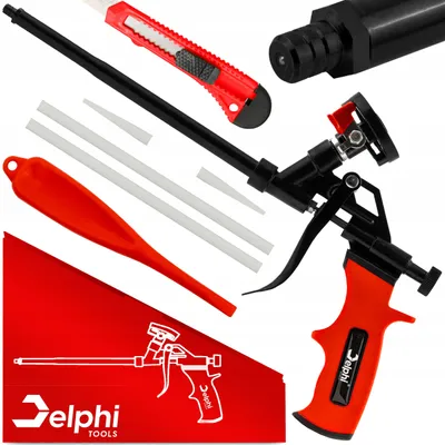 Obrázek produktu pro Delphi Tools pistole naPolyuretanpěnu – teflonová úprava, hliník, s nástavci a prodlouženími