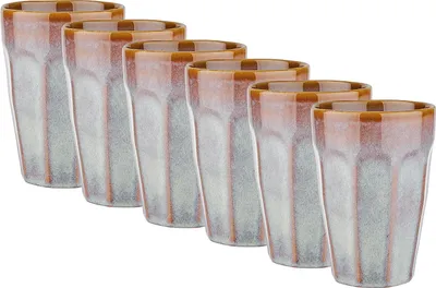 Produktbild von BUTLERS Latte Macchiato Tasse BERGAMO 6er-Set