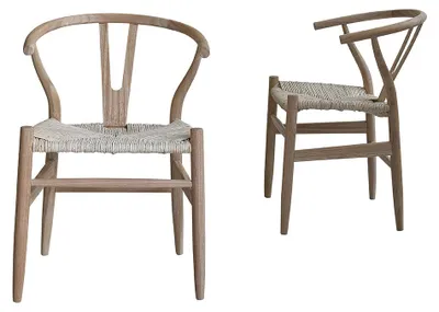 Produktbild von Stuhl aus massivem Mindi-Holz, 2er-Set