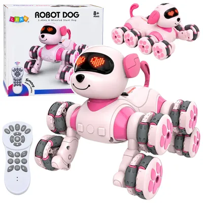 Produktbild von Ferngesteuerter Roboterhund RC 8 Räder Drift 360° Stunts Pink