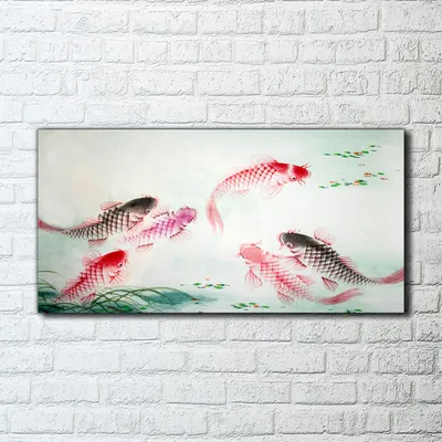 Produktbild von Coloray Canvas 100x50  Wandbild Leinwand Bilder Foto  Chinesische Karpfen Fisch Malerei