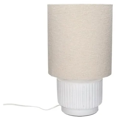 Obrázek produktu pro Stolní lampa Pomax Cordoba, bílá, průměr 25 cm, výška 44 cm