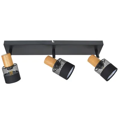 Zdjęcie produktu dla Reflektor sufitowy ruchomy Coletta czarny 3xE14x4W metal wym:16x45x12cm IP20 Italux