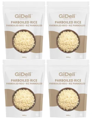 Produktbild von Parboiled Reis 20kg Langkorn Locker Nährstoffreich B-Vitamine Vegan Natur GiDeli