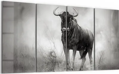 Produktbild von DEQORI Glasbild Echtglas 4x30x60 cm 'Regenwächter' Wandbilder XXL groß