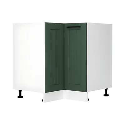 Produktbild von Eckunterschrank - Küchen unterschrank - Arvion DRP P/L - 90 cm - Grün / Matt - Raumwunder für Ecken