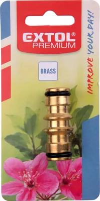 Obrázok produktu pre Rychlospojka na hadice mosadz. obojstranna