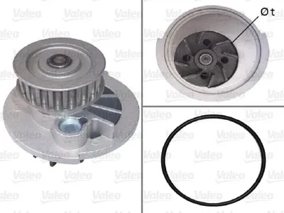 Produktbild von VALEO Kühlmittelpumpe Wasserpumpe für OPEL Meriva A (X03) 506785