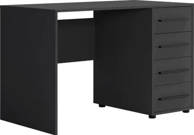 Produktbild von BETTSO Moderner Schreibtisch MAXIVO mit Schubladen schwarz für das Schlafzimmer
