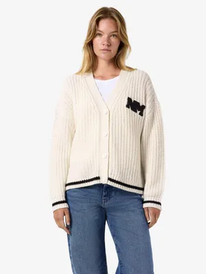 Produktbild von NOISY MAY Modische Strickjacke Knopfleiste V-Ausschnitt Langarm Größe: XS