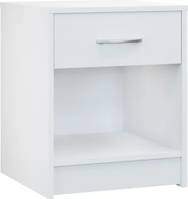Immagine prodotto di CASARIA® Comodino Camera da Letto 50x40x35cm Comodini con Cassetto Ripiano Tavolino da Notte Comò da Letto Comodini Tavolino con Cassetto Bianco