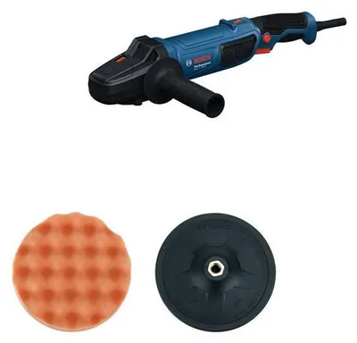 Produktbild von Exzenterschleifer, BOSCH PROFESSIONAL GPO 11-180 S, 1100W, 180mm, Polierschwamm + Polierteller + Zusatzhandgriff