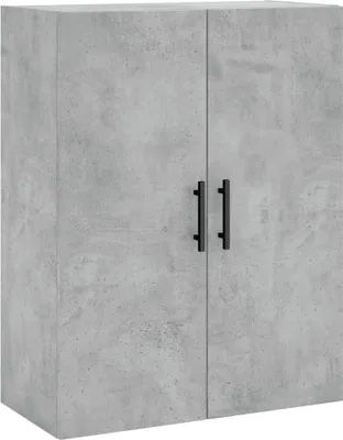Image de Armoire murale gris béton 69,5x34x90 cm