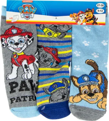 Produktbild von Paw Patrol Socken 3 Paar Uni-Socken Outdoor-Socken