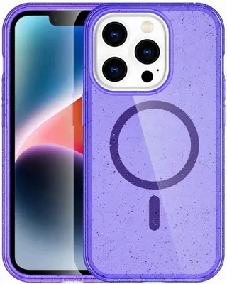 Produktbild von imoshion Sparkle Back Cover mit MagSafe iPhone 13 Pro - Glitzer Violett