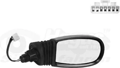 Produktbild von VAN WEZEL 1620808 Außenspiegel Seitenspiegel Rechts für FIAT PUNTO (188) Konvex Beheizt Grundiert