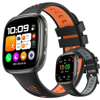 Produktbild von Smartwatch, Smartwatch Damen Herren, 1.72" HD Fitness Tracker Uhren für Android IOS, IP68 Wasserdicht Pulsmesser Schrittzähler Aktivitätstracker