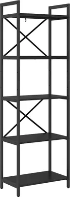 Zdjęcie produktu dla Półka na książki Czarny Dąb 56 x 34 x 171 cm