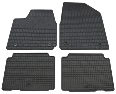 Gummifußmatten Set 4-teilig für Hyundai Ioniq 5 + Kia EV6 (2021-), schwarz