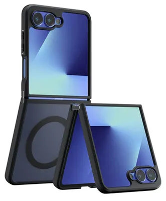 Produktbild von Techsuit – PureFrost MagSafe-Schutzhülle für Samsung Galaxy Z Flip7 – matt schwarz