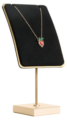 Immagine prodotto di Porta-collane in velluto nero: un elegante organizer per collane e orecchini