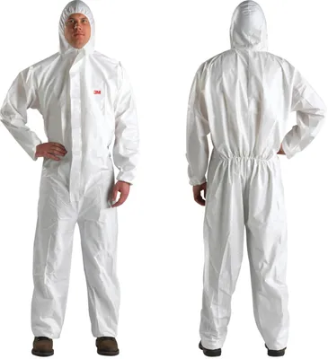 Obrázok produktu pre 3M 4510, Biela, XXL, Dospelý, Unisex, Zips, Predok