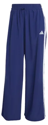Produktbild von adidas Damen Essentials 3-Stripes Lifestyle Woven Parachute Pants, Dark Blue/Whi